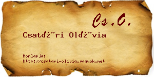 Csatári Olívia névjegykártya